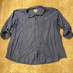 DXL Men’s button down shirt with roll/long sleeves